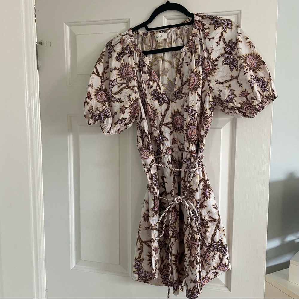 ALC Floral Cotton Mini Dress